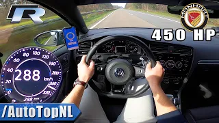 VW Golf R MK7.5 450HP MANHART 288km/h TOP SPEED on AUTOBAHN by AutoTopNL