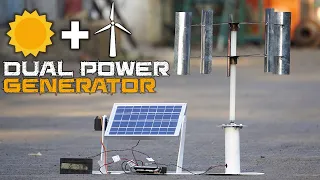 Dual Power Generation Solar Plus Windmill Generator | Green Energy Project Ideas