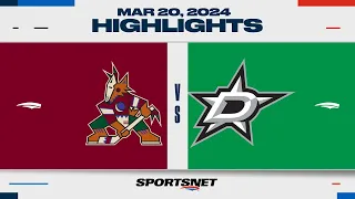 NHL Highlights | Coyotes vs. Stars - March 20, 2024