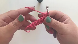 Crochet tutorial: how to make 4 sided crochet cord - english subtitle