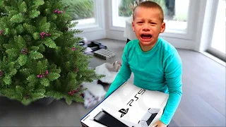 he SCREAMS after getting fake PS5 for Christmas..