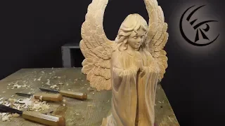 Woodcarving "Angel" ►► Timelapse