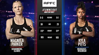 APFC 5: MACAELA PARKER VS KYLA PITTS | FIRST WOMENS FIGHT IN APFC HISTORY