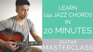 Learn 144 JAZZ Chords in 20 mins - BEGINNER JAZZ Lesson - GUITAR MASTERCLASS