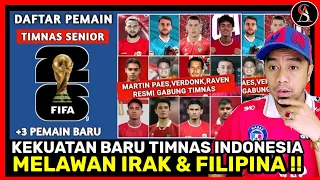 DAFTAR PEMAIN TIMNAS INDONESIA SENIOR 2024 KUALIFIKASI PIALA DUNIA 2026! 🇲🇾Reaction