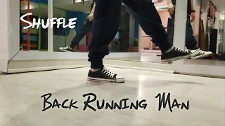Tutorial shuffle back running man / reject dance move