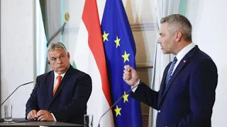 Bei Ankunft in Wien ausgebuht: Nehammer empfängt "Freund" Orban
