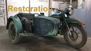 Complete motorcycle restoration/ Полная реставрация мотоцикла