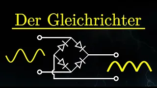 Gleichrichter - Schaltkreis erklärt, Dioden, Kondensator (Wechselstrom)