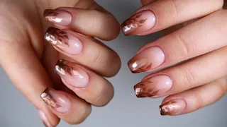 WATCH ME WORK: Builder Gel Infill with Eyeshadow Ombre and Chrome Design Nails