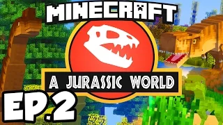 Jurassic World: Minecraft Modded Survival Ep.2 - UDDERSHOT!!! (Rexxit Modpack)