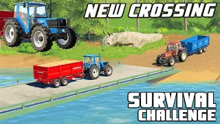 CONSTRUCTING THE BRIDGE ROAD & NEW TRACTOR! - Survival Challenge | Episode 48