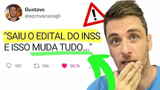 URGENTE! SAIU EDITAL CONCURSO INSS 2022 - ANÁLISE DO EDITAL EM TEMPO REAL