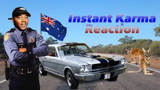AMERICAN REACTS To Instant Karma / Caught by the Police Compilation 13 AUSTRALIA