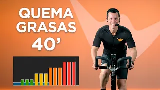 Clase completa ciclo indoor quemagrasas en 40 minutos