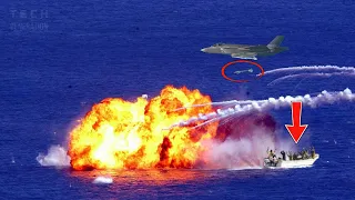 Horrifying Moment!! US Female F-35 Pilot Destroys Rebel Ship in Red Sea with Success