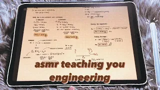 ASMR Teaching you engineering ✍️ - Dynamics ♡︎ | iPad writing sounds, close whispering