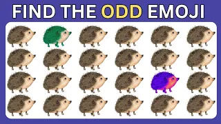 Find the odd one out emoji in these odd emoji quiz ! ODD  out puzzle ! Find the odd emoji Quizzes