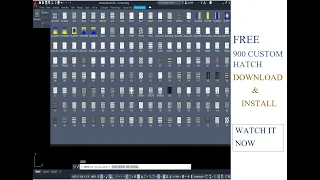 Free 900 Hatch /AutoCAD Hatch /How To Install Custom Hatch Patterns In AutoCAD /New Pattern In Hatch