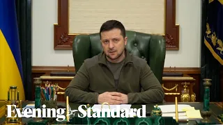 ‘I am not hiding’: Ukraine’s President Zelensky delivers defiant message from his office in Kyiv