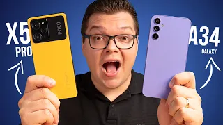 Azedou! Poco X5 PRO vs Galaxy A34! por ESSA eu não ESPERAVA!