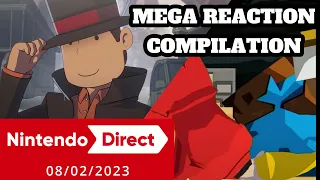 Nintendo Direct February 2023 Reaction Compilation: Ghost Trick/Professor Layton Reveal