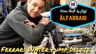 Making a Ferrari water pump delete kit - Ferrari engined Alfa 105 Alfarrari build part 63