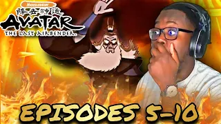 OMG! Avatar Roku!! FIRST TIME Watching | Avatar The Last Airbender | Book1: EP.5 - EP10 REACTION