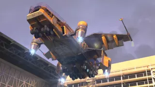 Atterrissage vaisseau 3D - CGI Spaceship landing