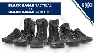 HAIX® Black Eagle Athletic and HAIX® Black Eagle Tactical Boots & Shoes - comparison video