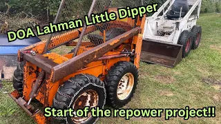 Mini skid steer engine swap/re-power ￼Part 1 and wrangler update