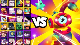 Otis VS TÜM KARAKTERLER 📣 | İNANILMAZ YÜKSEK HASAR - Brawl Stars