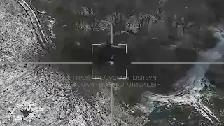Очередной Ланцет по гаубице ВСУ/Another strike at the Ukrainian howitzer by Lanzet UAV