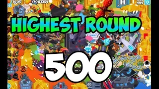 HIGHEST ROUND! ROUND 500! - VENGEFUL GOD - Bloons TD 6