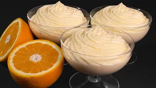 Creamy orange dessert in 5 minutes! Everyone is looking for this recipe! No baking, no oven