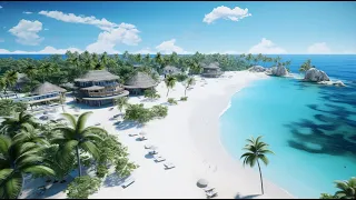 ☀️🌊 Tropical Paradise: Blue Sea and White Sands Chillout 🏖️🏝️ - Your Happy Moments 🌊🎵