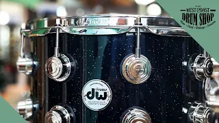 DW Collector's 8x14" Birch Black Mirra Sparkle Lacquer