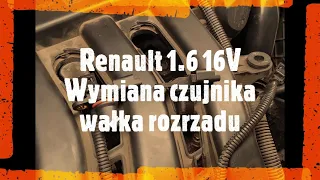 Renault 1,6 16V Wymiana czujnika położenia wałka rozrządu