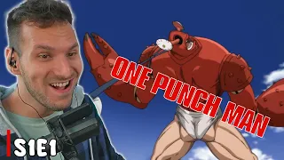 Absolutely HILARIOUS! One Punch Man Reaction | FIRST TIME WATCHING ANIME! | The Strongest Man | 1x1