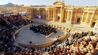 Russian orchestra performs in Syria's war-scarred Palmyra