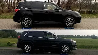 Subaru Forester XT S-AWD vs Jeep Cherokee Active Drive I - 4x4 test on rollers