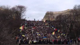 Гімн України на Потьомкінських сходах в Одесі