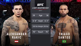 UFC 259: Aleksandar Rakic vs. Thiago Santos [Full Fight Sim] UFC 4