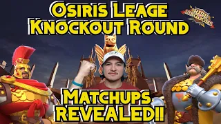 Osiris League Season 8 Top 16 Matchups REVEALED | Knockout Round Predictions | Rise of Kingdoms