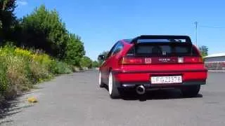 Honda CRX HD Racing sound and acceleration