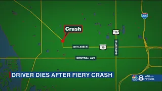 26-year-old man dies after fiery St. Pete crash