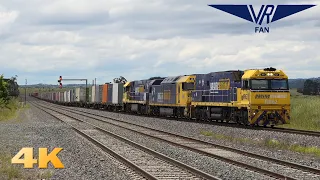 An Afternoon of Trains on the North East: Australian Trains in 4K