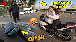 Yeh Ladki Toh chorr niklee🤬|| Bike lekaa bhagg gayee🥺|| New kawasaki h2 launch 2023