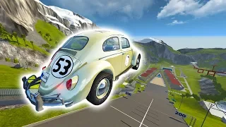 HERBIE VS THE CAR JUMP ARENA! - BeamNG Drive