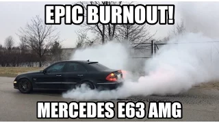 Epic Mercedes E63 AMG Burnout